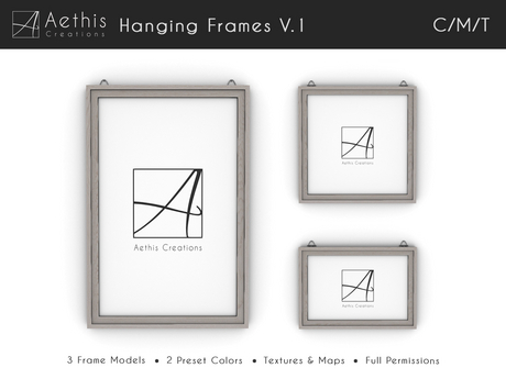 Second Life Marketplace - [AC] Hanging Frames V.1